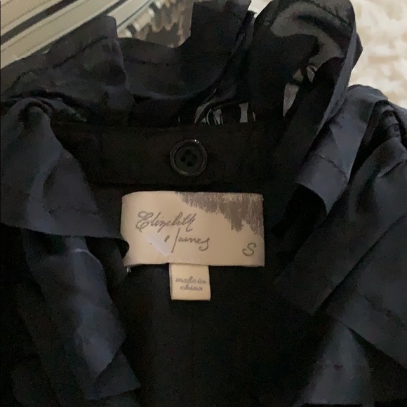 Elizabeth and James Black Dandy Vest w/silk Ruffle - Picture 6 of 8